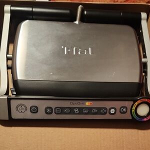 T-fal OptiGrill Electric Grill - Silver and Black